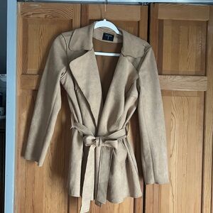 Tahari Tan Trench Coat with Belt